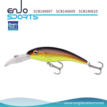 Angler Selecione Deep Mergulho Crankbait Tackle Lure atração com Vmc Treble Hooks (SCB140610)